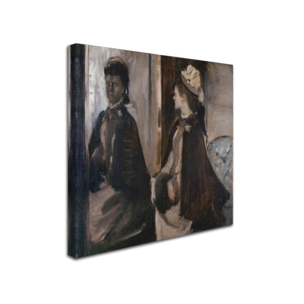 Degas 'Mrs Jeantaud In The Mirror' Canvas Art,18x18